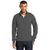Port & Company PC850Q Fan Favorite Fleece 1/4-Zip Pullover Sweatshirt in Charcoal size Medium
