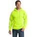 Port & Company PC90H Essential Fleece Pullover Hooded Sweatshirt in Safety Green size 4XL | Cotton/Polyester Blend