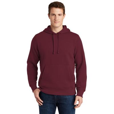 Sport-Tek ST254 Pullover Hooded Sweatshirt in Maroon size XL | Polyester Blend