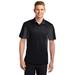 Sport-Tek ST655 Side Blocked Micropique Sport-Wick Polo Shirt in Black/Iron Grey size 2XL | Polyester