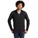 Sport-Tek ST851 Sport-Wick Stretch 1/2-Zip Colorblock Pullover T-Shirt in Black/Charcoal Grey size 3XL | Polyester/Spandex Blend