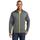 Sport-Tek ST853 Sport-Wick Stretch Contrast Full-Zip Jacket in Charcoal Grey Heather/Charge Green size 2XL | Polyester/Spandex Blend