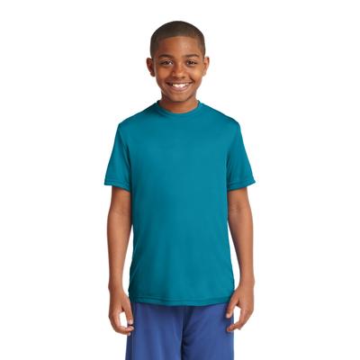 Sport-Tek YST350 Youth PosiCharge Competitor Top in Tropic Blue size Small | Polyester