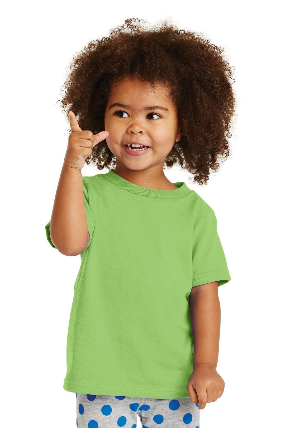 Port & Company CAR54T Toddler Core Cotton Top in Lime size 2T - Port & Company