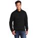 Port & Company PC78Q Core Fleece 1/4-Zip Pullover Sweatshirt in Jet Black size Large | Cotton Polyester