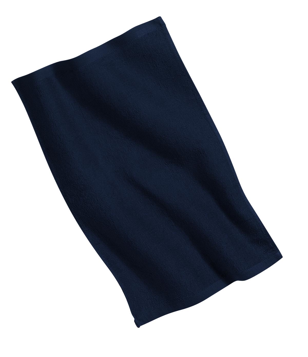 Port Authority PT38 Rally Towel in Navy Blue size OSFA | Cotton PT38J1