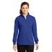 Sport-Tek LST253 Women's 1/4-Zip Sweatshirt in True Royal Blue size 2XL | Cotton/Polyester Blend
