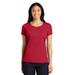 Sport-Tek LST450 Women's PosiCharge Competitor Cotton Touch Scoop Neck Top in Deep Red size XS | Polyester