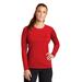 Sport-Tek LST470LS Athletic Women's Long Sleeve Rashguard Top in True Red size Small | Polyester Blend