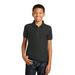 Port Authority Y100 Youth Core Classic Pique Polo Shirt in Deep Black size XS | Cotton Blend