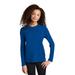 Sport-Tek YST420LS Youth Posi-UV Pro Long Sleeve Top in True Royal Blue size Medium | Polyester