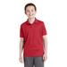 Sport-Tek YST640 Youth PosiCharge RacerMesh Polo Shirt in True Red size Small | Polyester