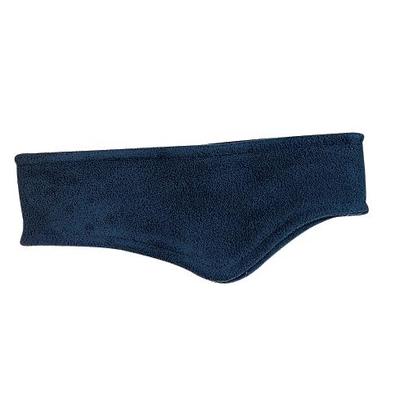 Port Authority C910 R-Tek Stretch Fleece Headband in Navy Blue size OSFA | Polyester/Spandex Blend