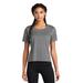 Sport-Tek LST411 Athletic Women's PosiCharge Draft Crop Top in Dark Grey size XL | Mesh