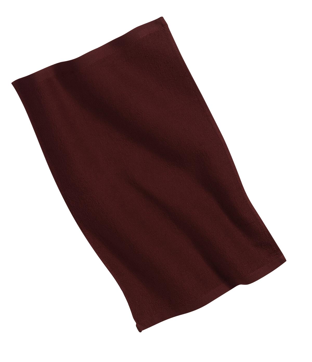 Port Authority PT38 Rally Towel in Maroon size OSFA | Cotton PT38J1