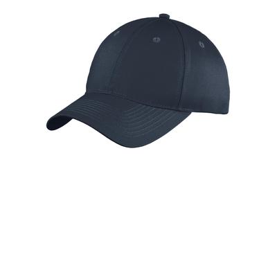 Port & Company YC914 Youth Six-Panel Unstructured Twill Cap in Navy Blue size OSFA | Cotton