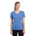 Sport-Tek LST353 Women's PosiCharge Competitor V-Neck Top in Carolina Blue size 2XL | Polyester