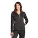 Sport-Tek LST94 Women's Tricot Track Jacket in black size Medium | Polyester