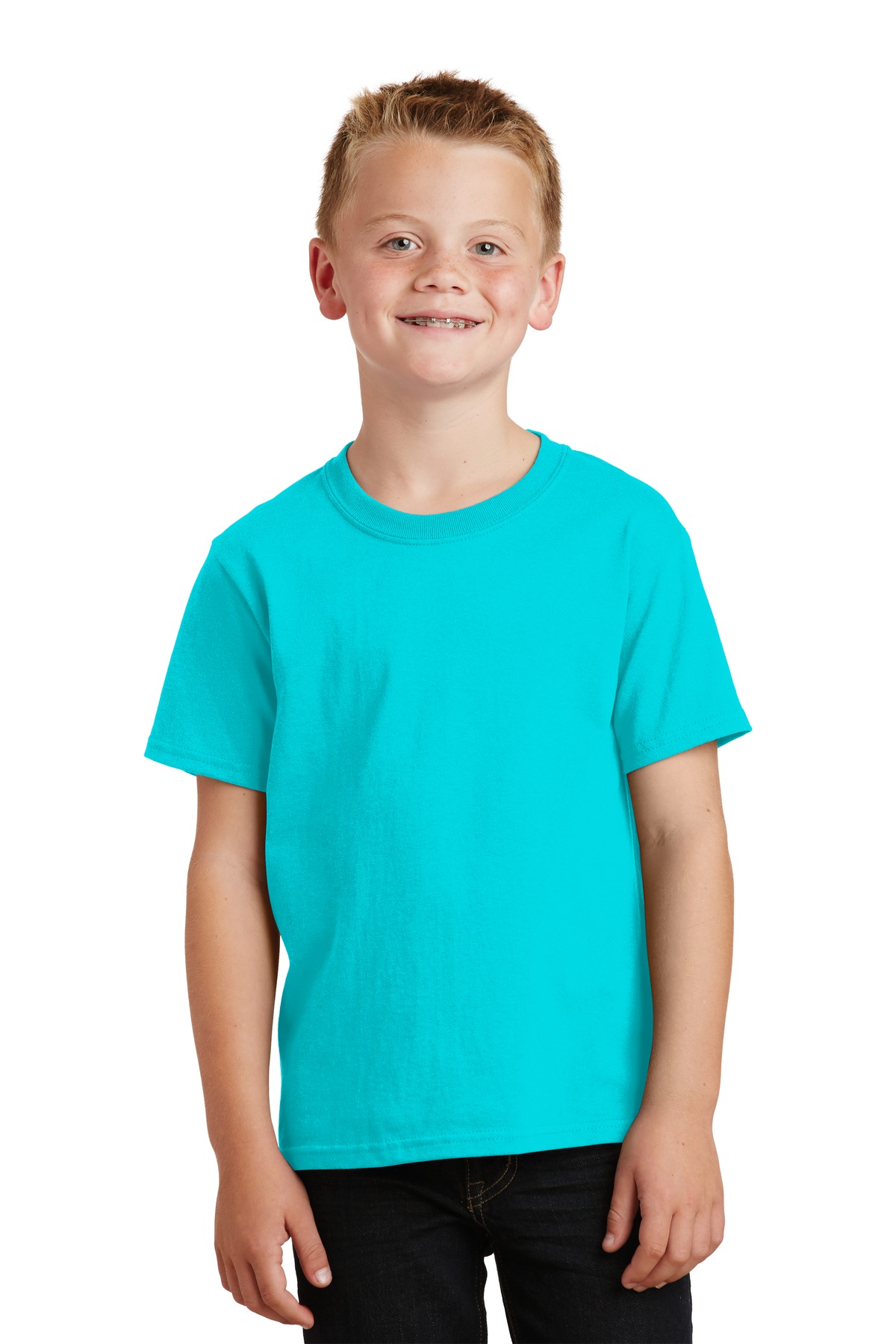 Port & Company PC099Y Youth Beach Wash Garment-Dyed Top in Tidal Wave size XS | Cotton