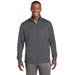 Sport-Tek ST241 Sport-Wick Fleece Full-Zip Jacket in Dark Smoke Grey size XL | Polyester