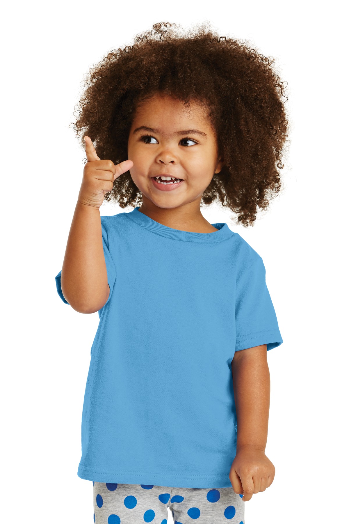 Port & Company CAR54T Toddler Core Cotton Top in Aquatic Blue size 3T