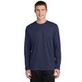 Sport-Tek ST340LS PosiCharge RacerMesh Long Sleeve Top in True Navy Blue size XS