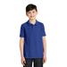 Port Authority Y500 Youth Silk Touch Polo Shirt in Royal Blue size Medium | Cotton Blend