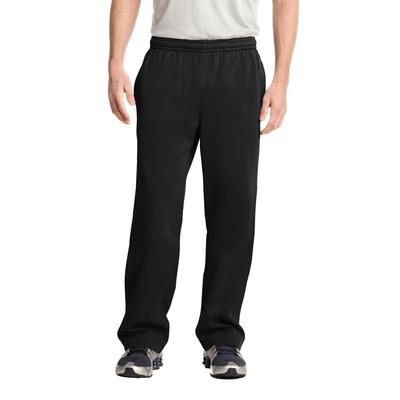 Sport-Tek ST237 Sport-Wick Fleece Pant in Black size Large | Polyester