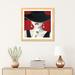 East Urban Home Haute Chapeau Rouge I by Marco Fabiano - Painting Print Paper in Black/Red/White | 24 H x 24 W in | Wayfair