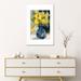 East Urban Home Yellow Tulips by Sarah Yeoman - Painting Print Paper in Blue/Yellow | 24 H x 16 W x 1 D in | Wayfair