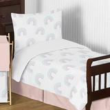 Sweet Jojo Designs Rainbow 5 Piece Toddler Bedding Set Polyester in Blue/Gray/Pink | Wayfair Rainbow-Tod