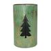 Northlight Seasonal Rustic Green & Gold Christmas Tree Tabletop Lanterns Metal in Black/Green | 12 H x 6 W x 12 D in | Wayfair NORTHLIGHT FH26932