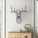 Loon Peak® Deer Head Metal Wall Décor Metal in Black/Gray | 24 H x 21 W x 8.7 D in | Wayfair 6C20A02A26884673A7BF948050579BBE