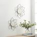 Dakota Fields 2 Piece Metal Lotus Wall Décor Set Metal in Black/Gray/White | 20.5 H x 18 W x 2.95 D in | Wayfair B576D2478BA3493BA4E3EC6B09CE802E