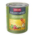 animonda Gran Carno adult Superfoods Hundefutter, Nassfutter für ausgewachsene Hunde, Huhn + Spinat, Himbeeren, Kürbiskerne, 6 x 800 g, 6er Pack (6 x 0.8 kilograms)