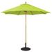 Arlmont & Co. Nadasha 9' Market Umbrella Wood in Green | Wayfair D95C543907554F2781061688659BBADC