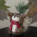 Northlight Seasonal 7" Standing Squirrel w/ Pine Sprig & Red Scarf Tabletop Christmas Figurine | 7 H x 4 W x 5 D in | Wayfair NORTHLIGHT NS88225