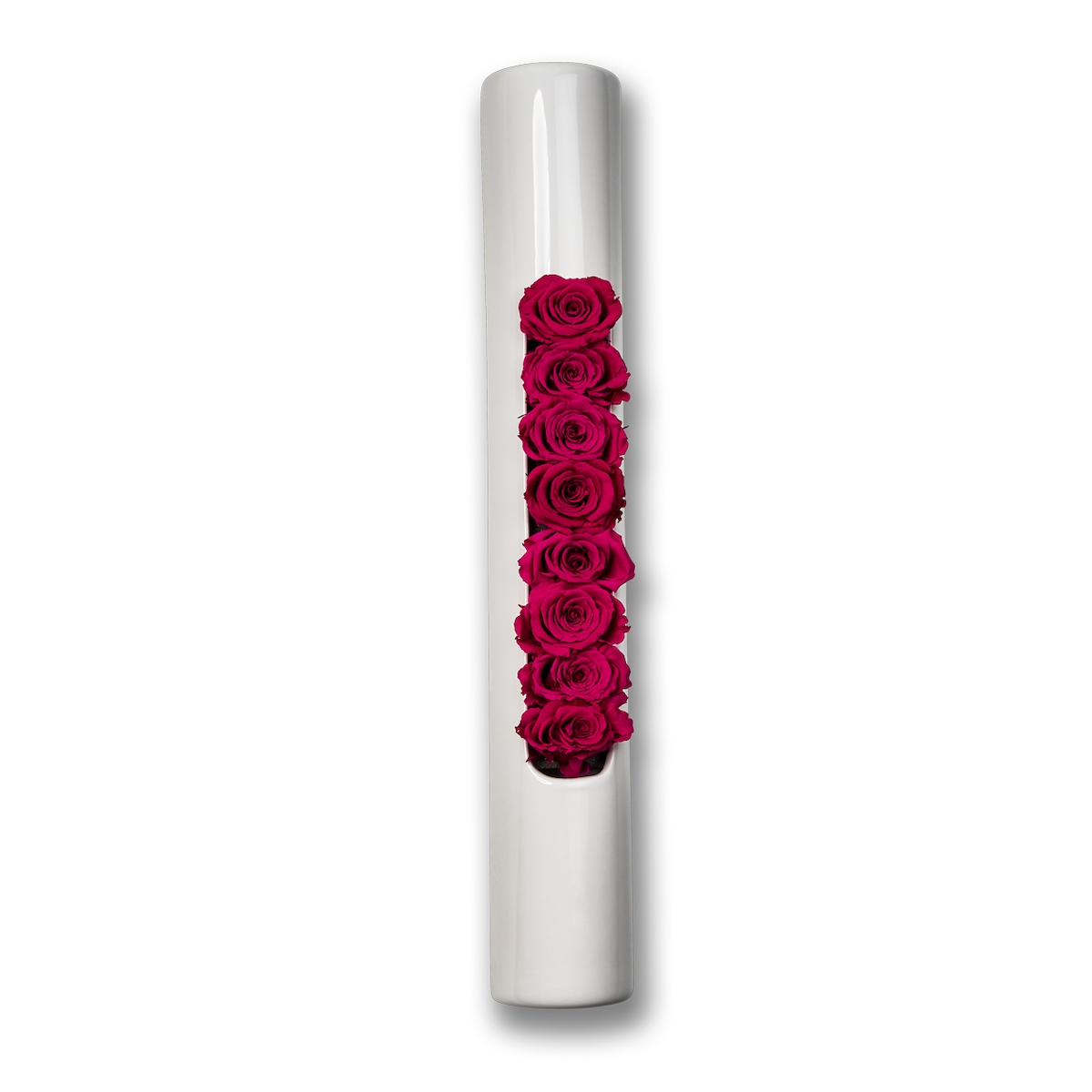 Flowerbox Infinity-Bloom Tube - weiß/berry - 40x6,5 cm Image