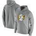 Men's Nike Heathered Gray North Carolina Tar Heels Vintage School Logo Pullover Hoodie