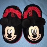 Disney Shoes | Mickey Mouse Sleepers | Color: Black/Red | Size: 9/10