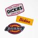 Dickies Logo Iron-On Patches, 3-Pack - Assorted Colors Size One (EPK001)