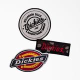 Dickies Camo Logo Iron-On Patches, 3-Pack - Assorted Colors Size One (EPK002)