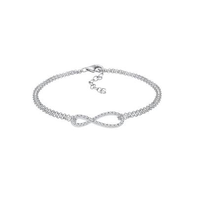 Elli - Infinity Kristalle 925 Silber Armbänder & Armreife Damen