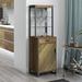 Zipcode Design™ Astor Place Bar Cabinet Wood in Brown | 60 H x 15.5 D in | Wayfair 3038E3ADE51347B2BD1D665E769BCA05