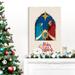 The Holiday Aisle® Jesus in Manger - Premium Gallery Wrapped Canvas - Ready to Hang - Wrapped Canvas Print Canvas, in Blue/Red/White | Wayfair