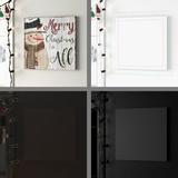 Andover Mills™ Merry Snowman - Wrapped Canvas Textual Art Print Canvas in Gray/Green/Red | 10 H x 10 W in | Wayfair