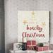 The Holiday Aisle® Wish You a Beachy Christmas - Wrapped Canvas Textual Art Print Canvas, Solid Wood in Red | 10 H x 10 W in | Wayfair