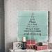 The Holiday Aisle® Holly Jolly Christmas - Wrapped Canvas Textual Art Print Canvas, Solid Wood in Green | 10 H x 10 W in | Wayfair