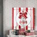 The Holiday Aisle® Candy Cane Christmas I - Wrapped Canvas Print Canvas, Solid Wood in Red | 10 H x 10 W in | Wayfair