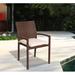 Birch Lane™ Lindy Stacking Patio Dining Chair w/ Cushion in Brown | 35 H x 25 W x 23 D in | Wayfair BCHH1124 34398092